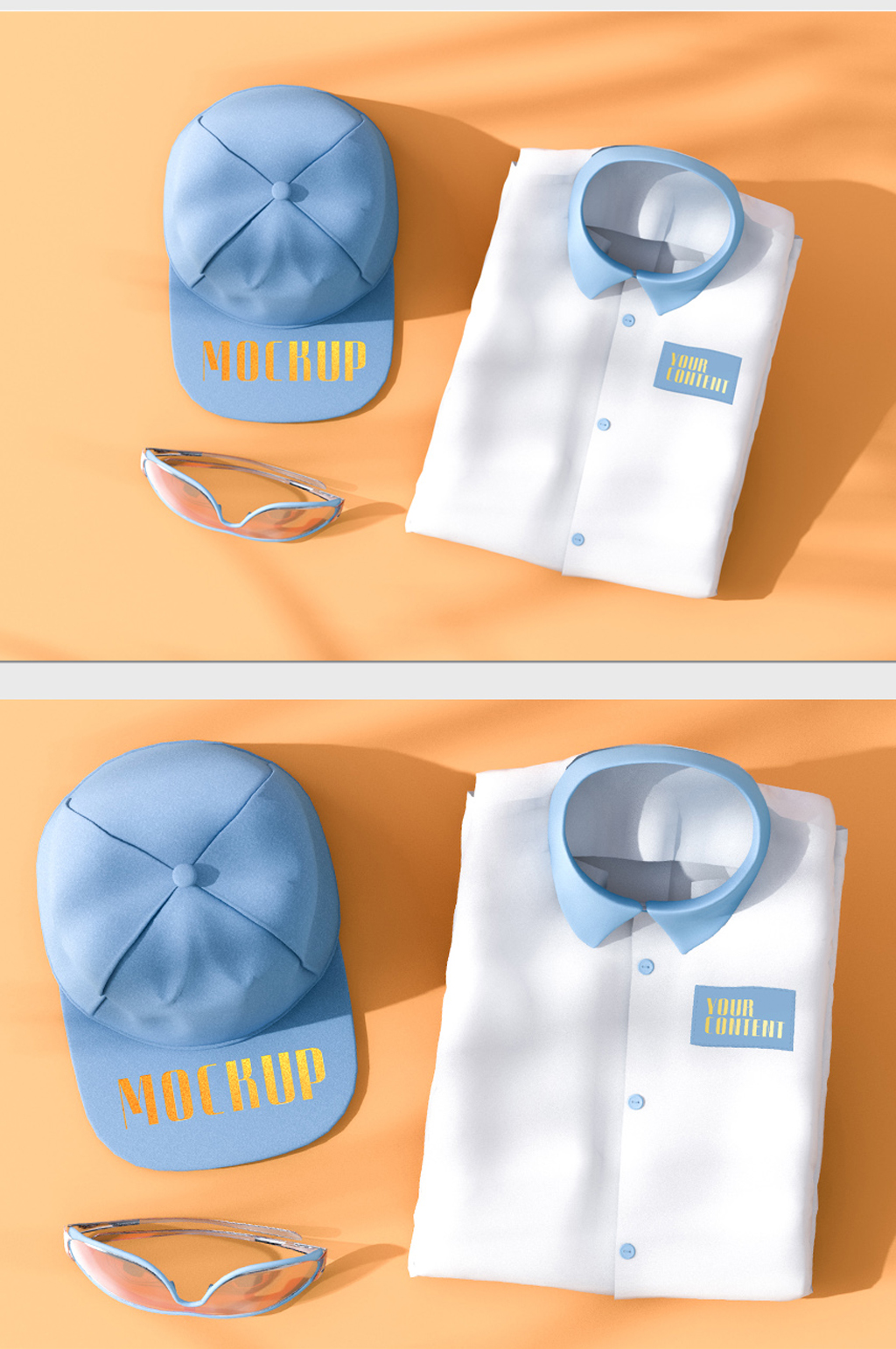 清爽运动服装服饰品牌样机素材