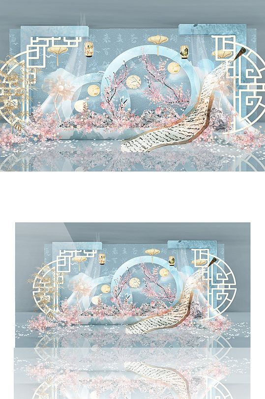 书卷香婚礼效果图-众图网