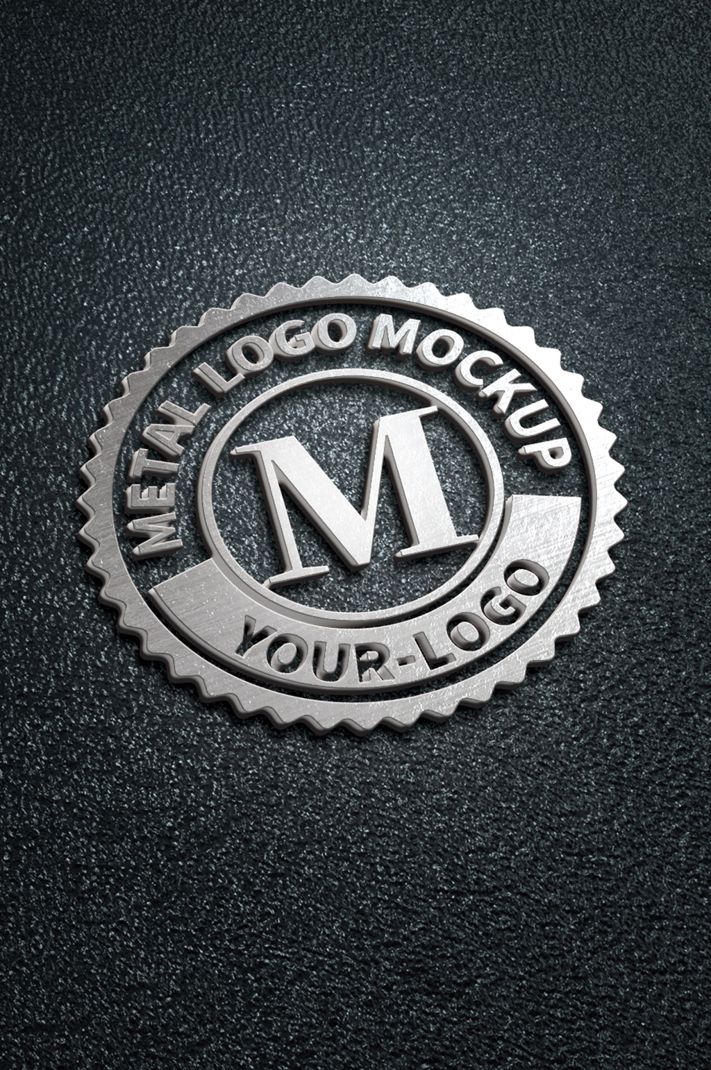 3d金属logo样机素材