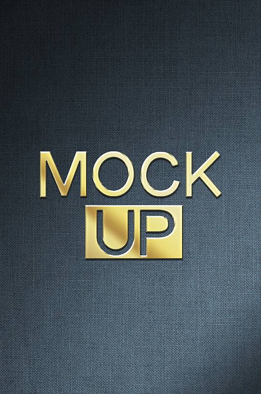 原创金属logo样机-众图网