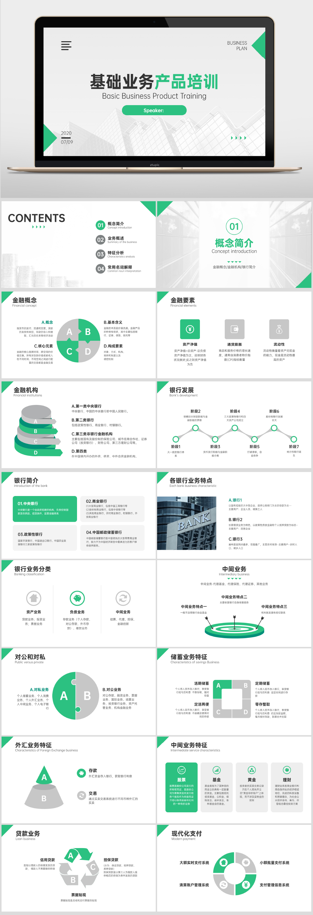 金融基础业务产品培训PPT素材