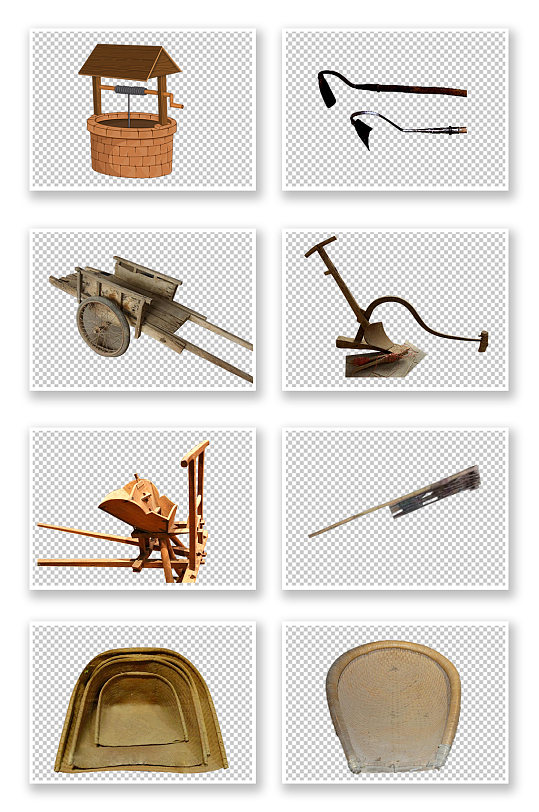 乡村田园农具素材-众图网