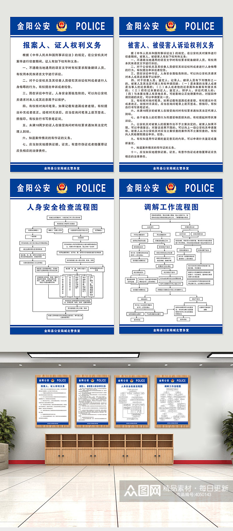 公安交警制度牌转曲素材