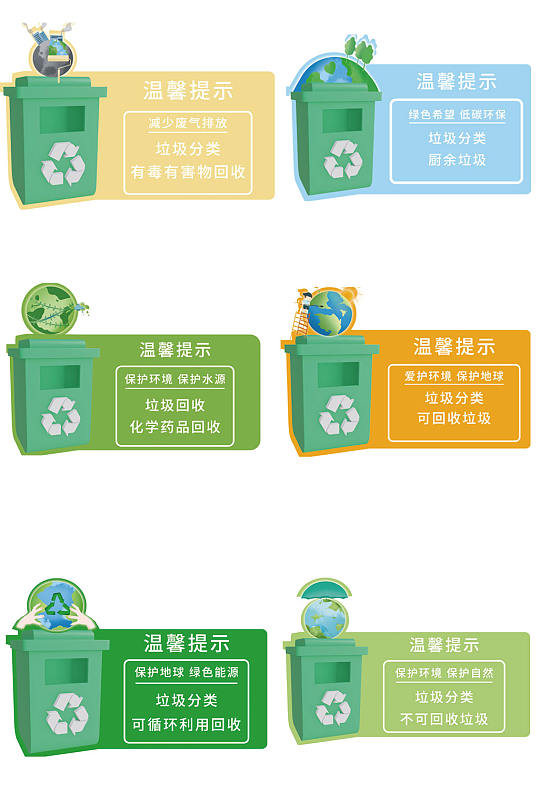 保护环境垃圾分类导视标识牌提示牌