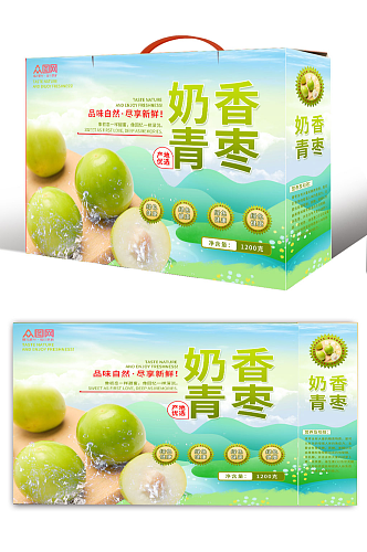 高山生态青枣水果包装设计