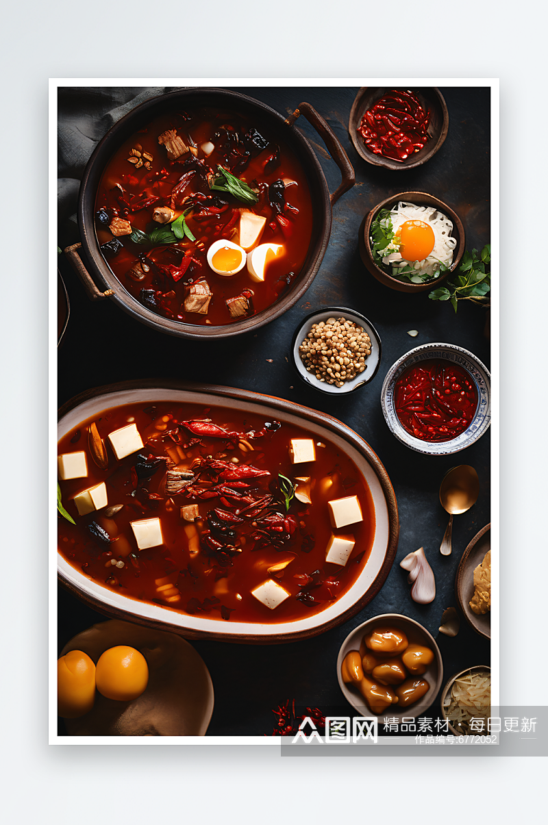 胡辣汤传统的美食素材