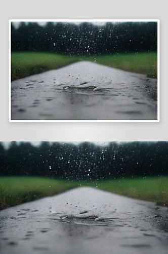 雨夜街景几人独享浪漫