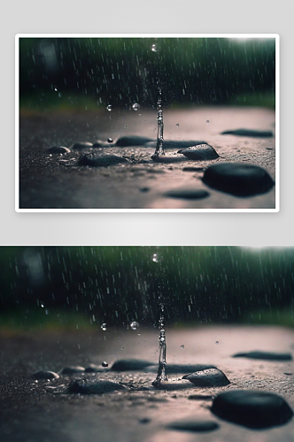 雨中漫步几人共赴夜晚之约