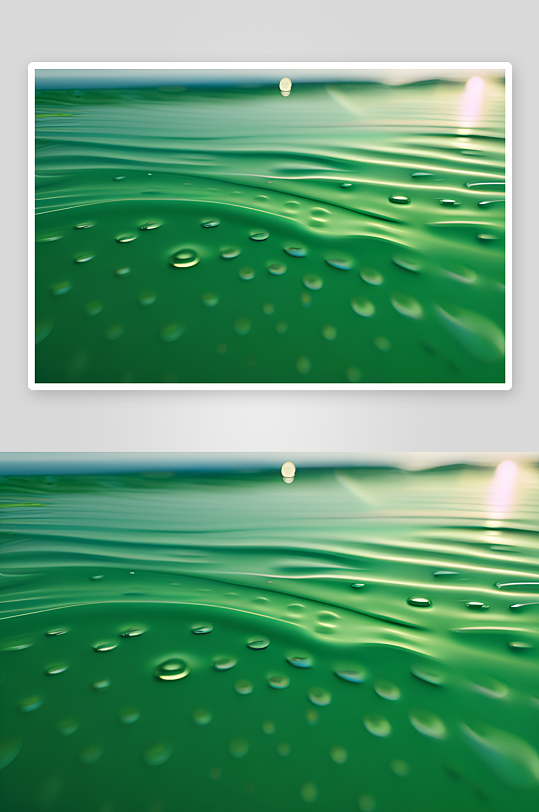 湿润滴落的微凉感受