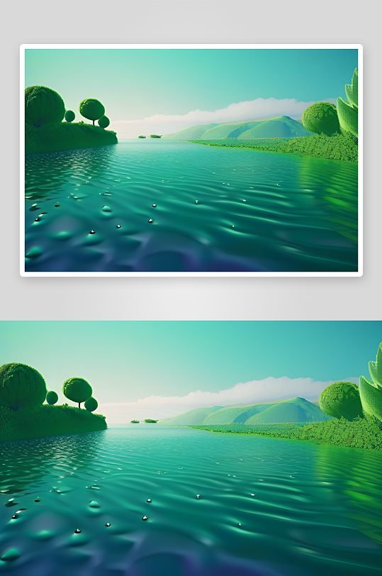 湿润滴落的微凉感受