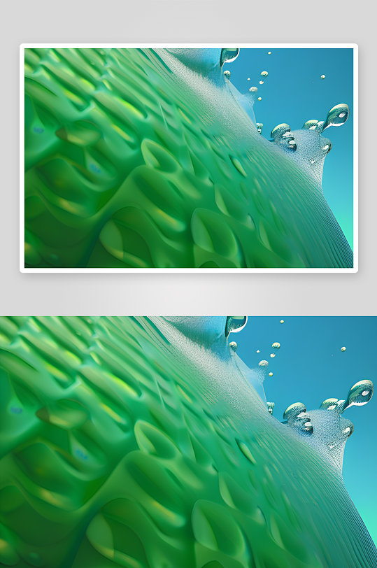 湿润滴落的微凉感受