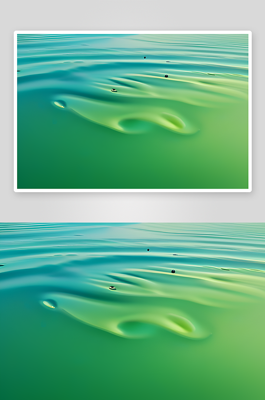 湿润滴落的微凉感受