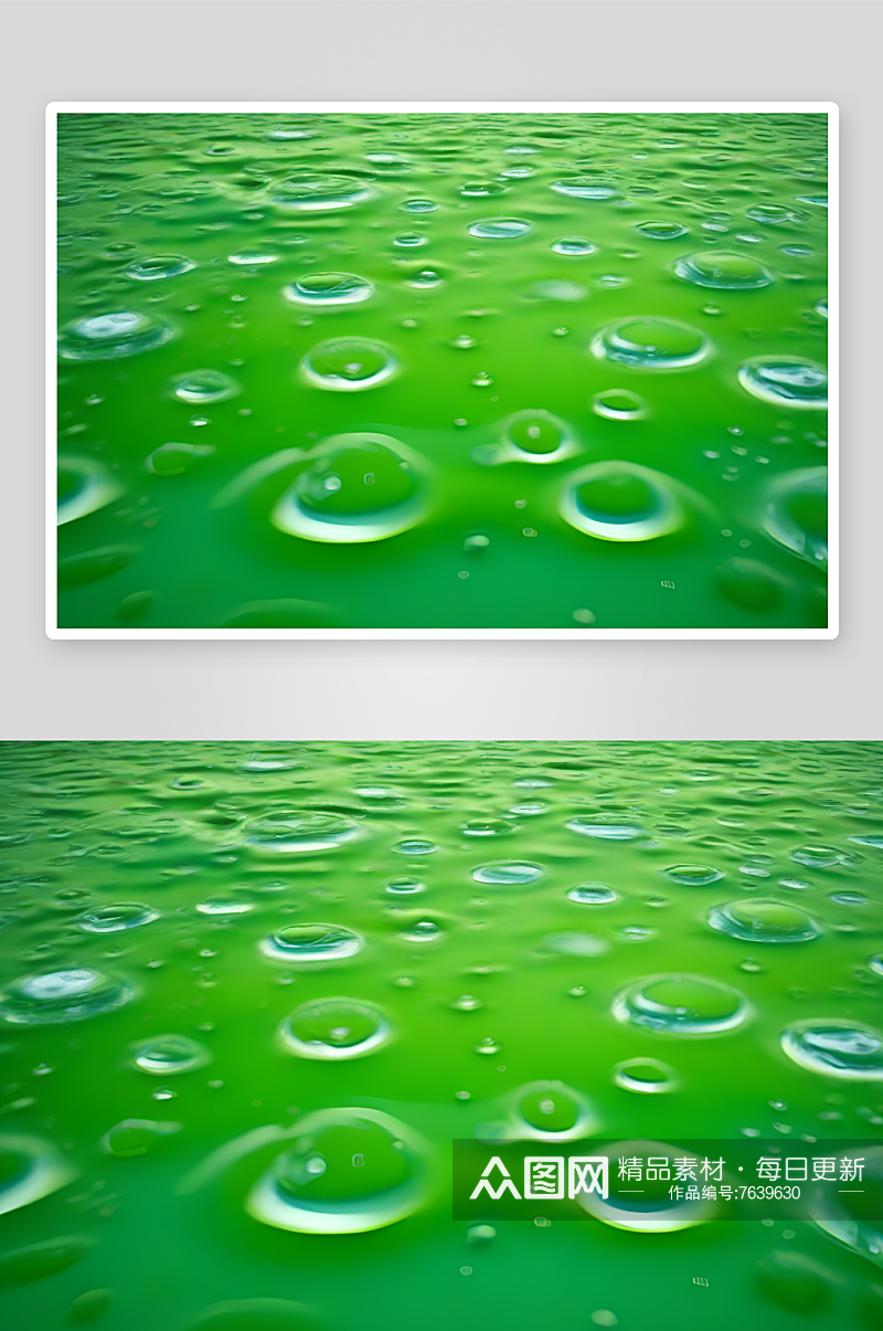 清新水滴照片蓝天绿水数字背景设计图素材