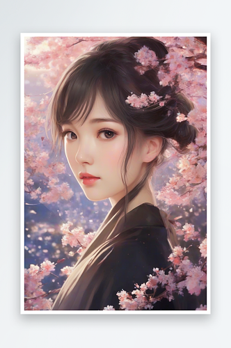 绝美瞬间美丽少女独享绚丽背景的魅力展现