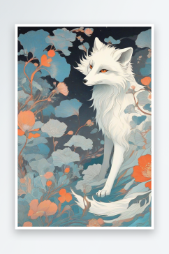 中国白极地狐狸壁画的艺术价值