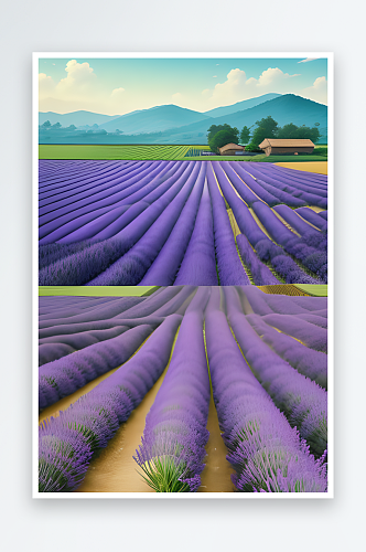 梦幻紫色普罗旺斯的薰衣草海洋