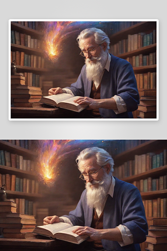 一个男人的魔力书籍变成动画角色
