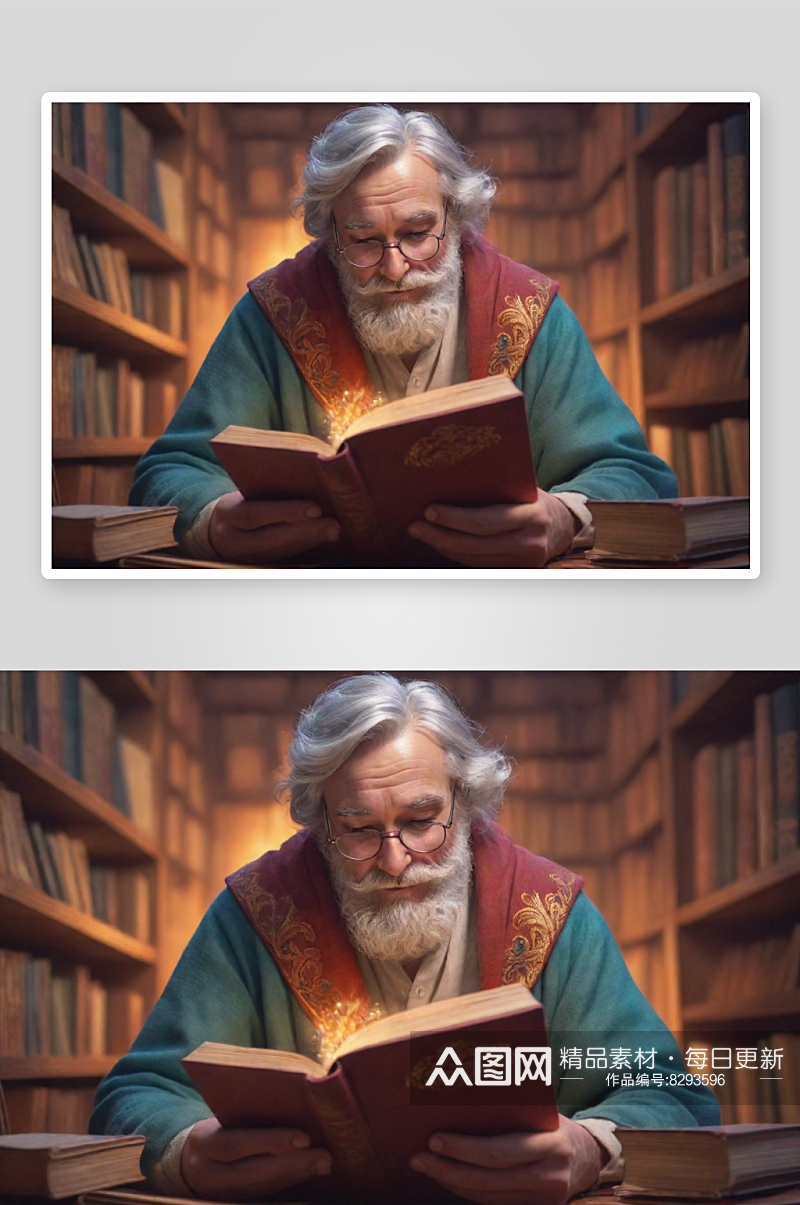 魔力拥抱的书籍书中人物化身动画角色素材
