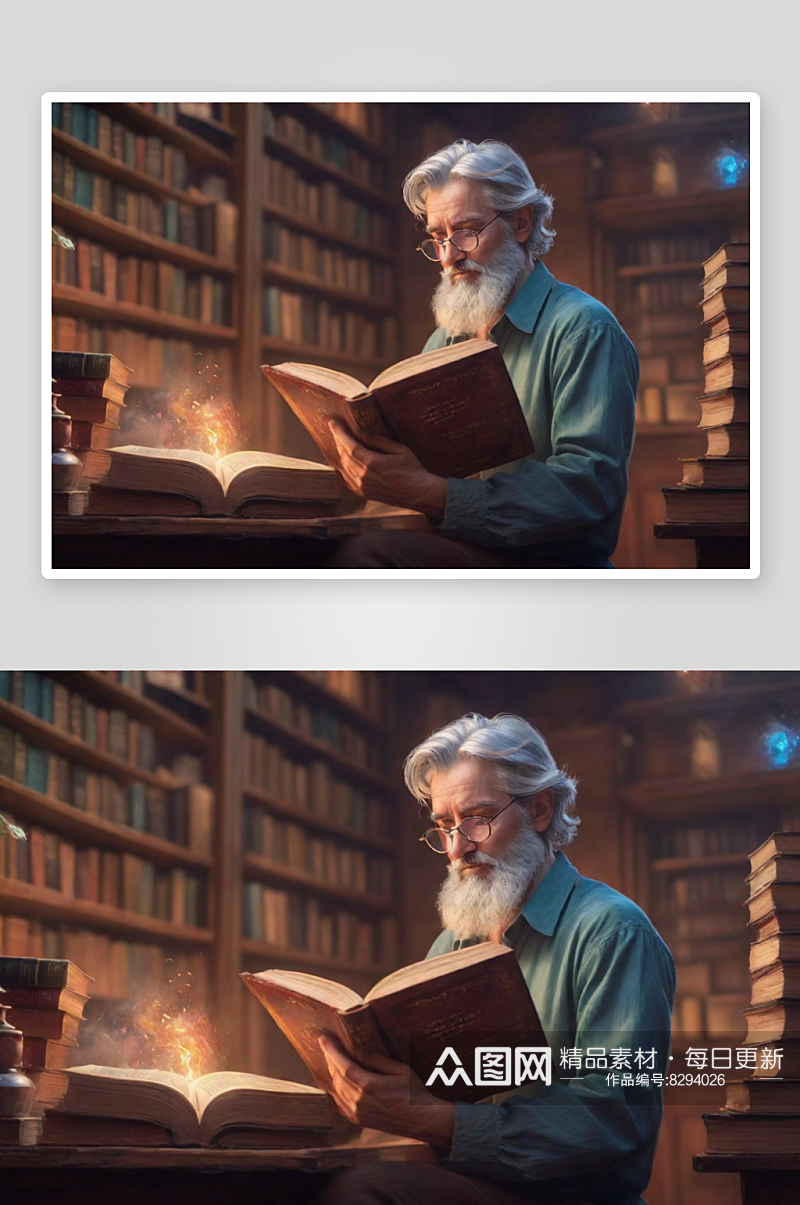 魔力拥抱的书籍世界书中人物变动画角色素材