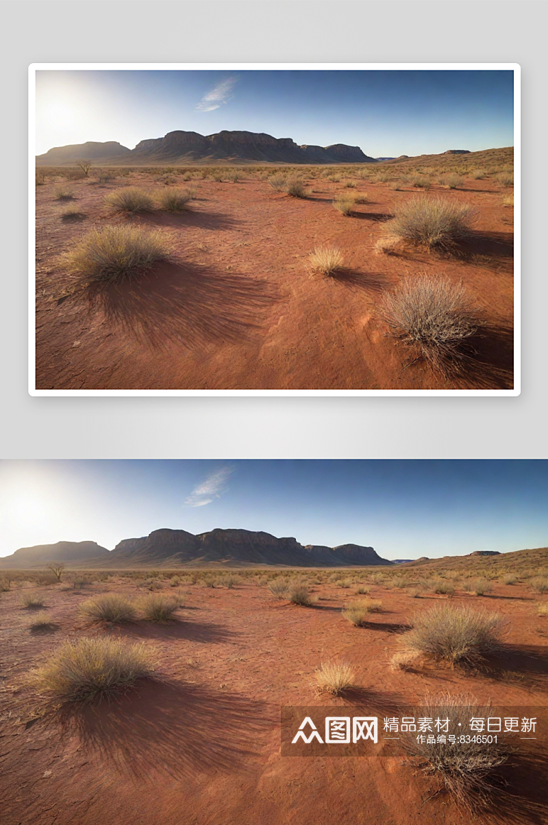 澳大利亚干燥天气的沙漠绿洲美景素材
