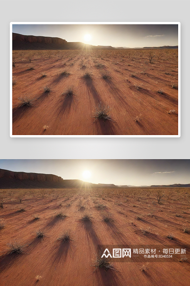 沙漠绿洲的壮丽美景澳大利亚干燥天气素材