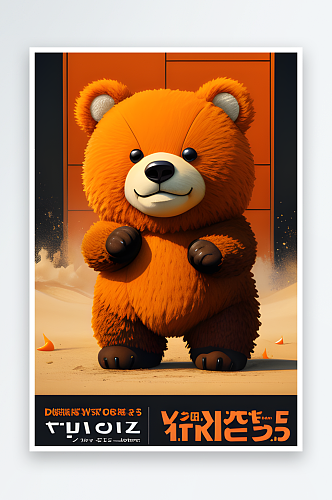 熊熊和橙子的广告创意设计