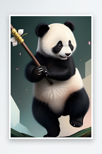 可爱熊猫的童真天性