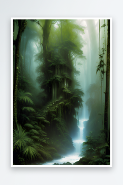 原始深林迷幻雨林的神秘探索