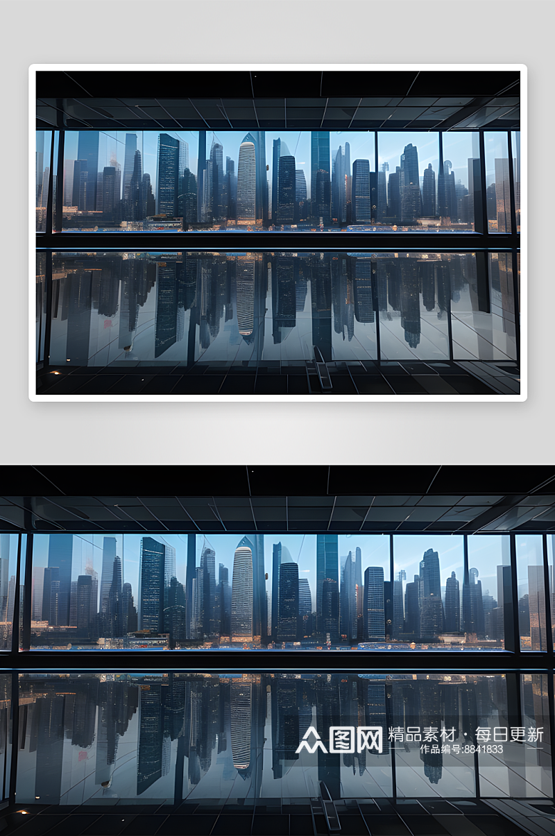 玻璃幕墙未来建筑的魅力素材