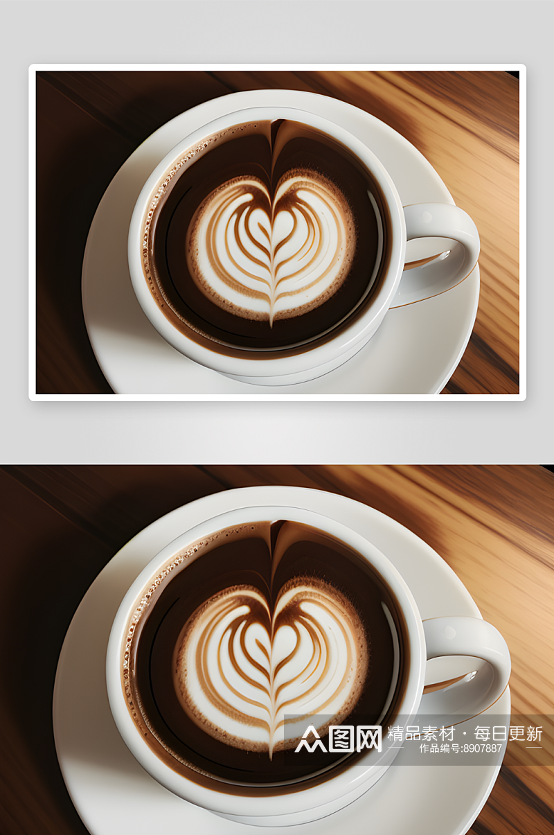 咖啡细节高度细腻的浓缩咖啡素材
