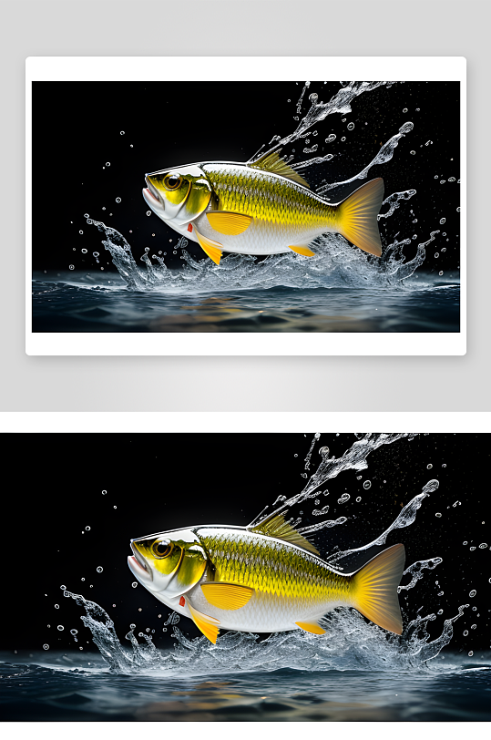 极致细节黄花鱼的广告食品摄影