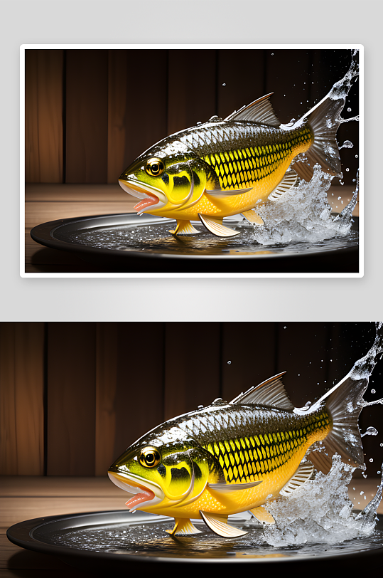极致细节黄花鱼的广告食品摄影