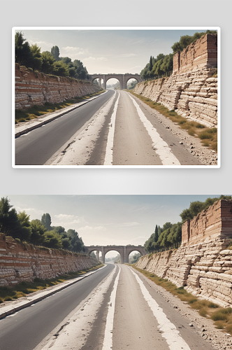 古罗马道路改造为现代高速公路插图
