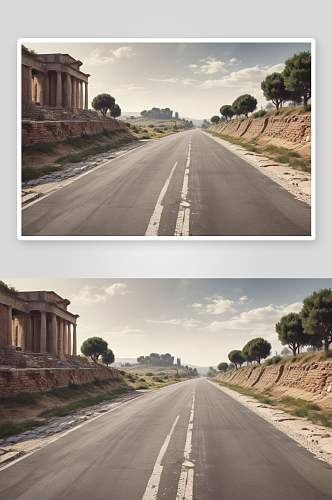 古罗马道路改造为现代高速公路插图