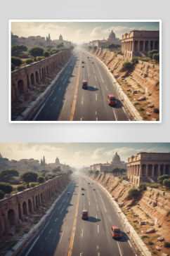 古罗马道路转型为现代高速公路插图