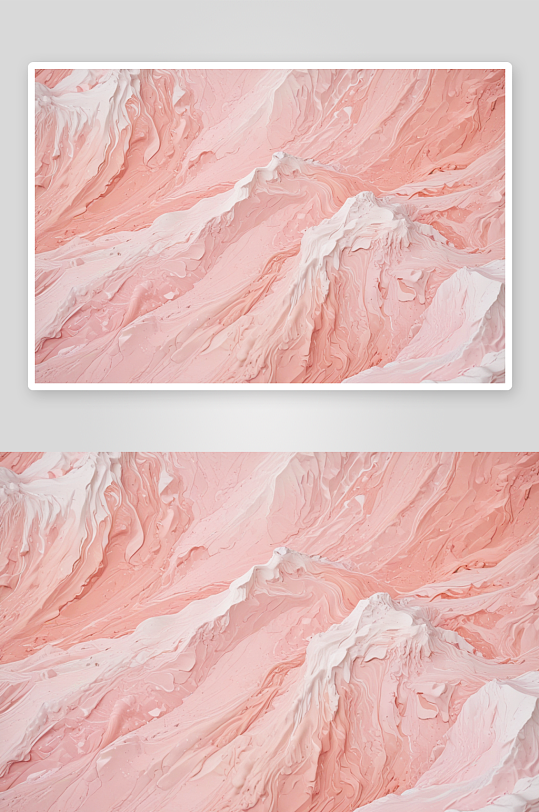 令人惊叹的粉红色山脉景观