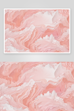粉红色岩层地貌的迷人画面
