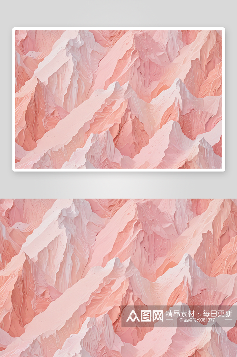 粉红色岩层地貌的迷人画面素材