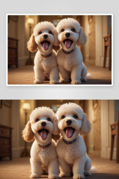 迪士尼皮克斯电影静帧狗狗运动照片