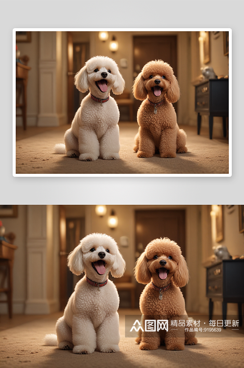 两只狗狗的迪士尼皮克斯电影静帧素材