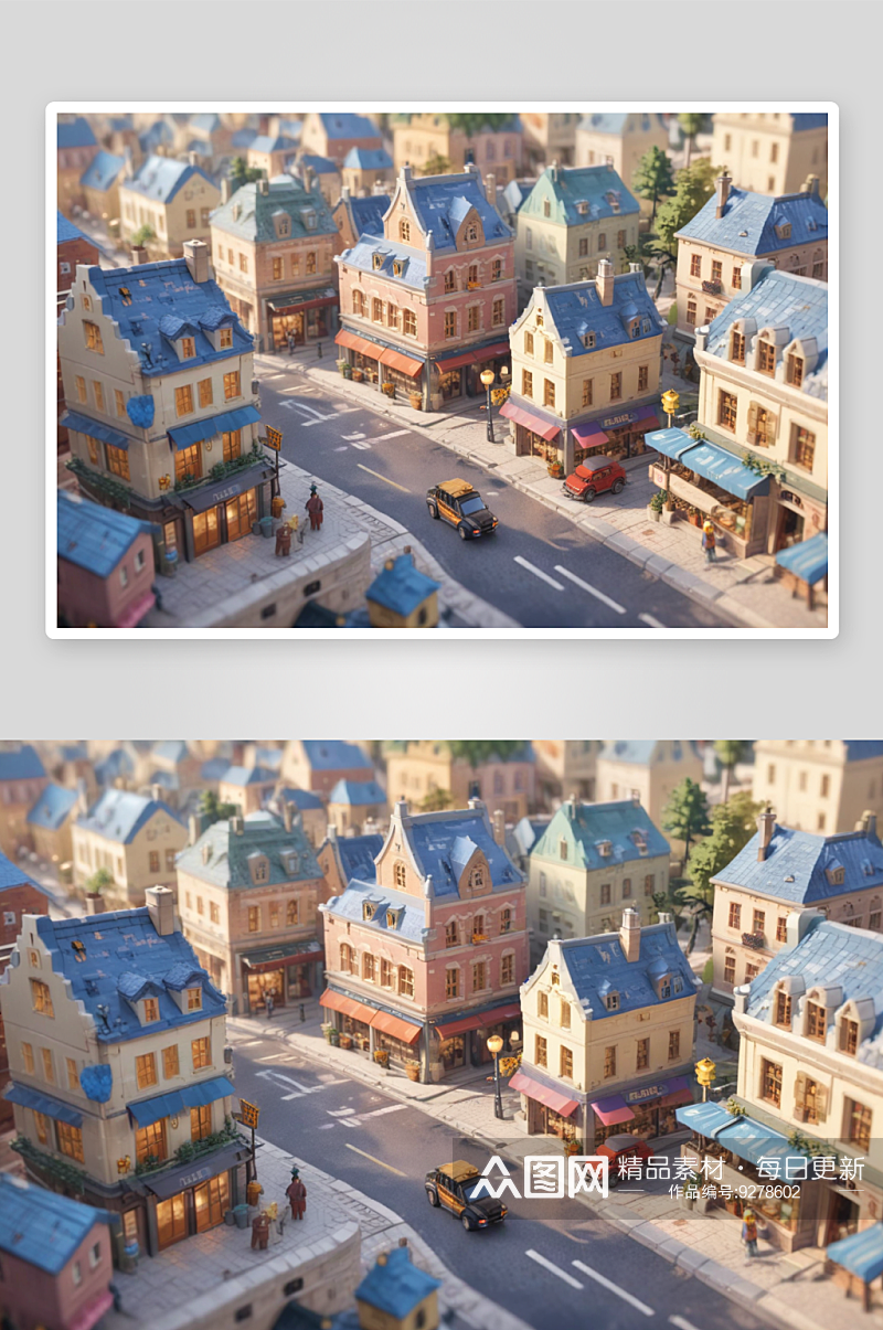 乐高积木打造的模拟城市素材