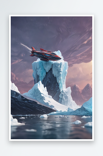 冰山冒险皮克斯风格的太空船