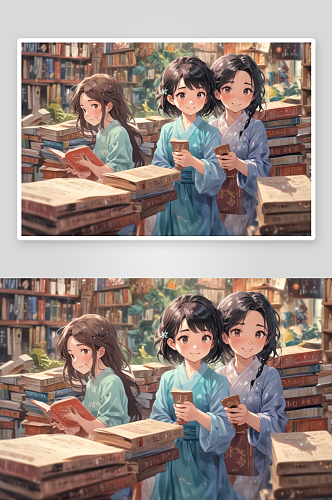 年轻亚洲人怀揣古书的温柔微笑手拿着书