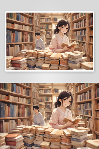 清新温柔的背景中的年轻亚洲人手拿着书
