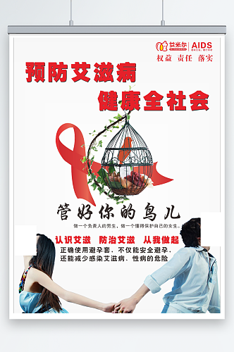 预防艾滋病宣传广告海报CDR