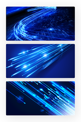 蓝色光钎超清背景现代数据传输网络技术概念