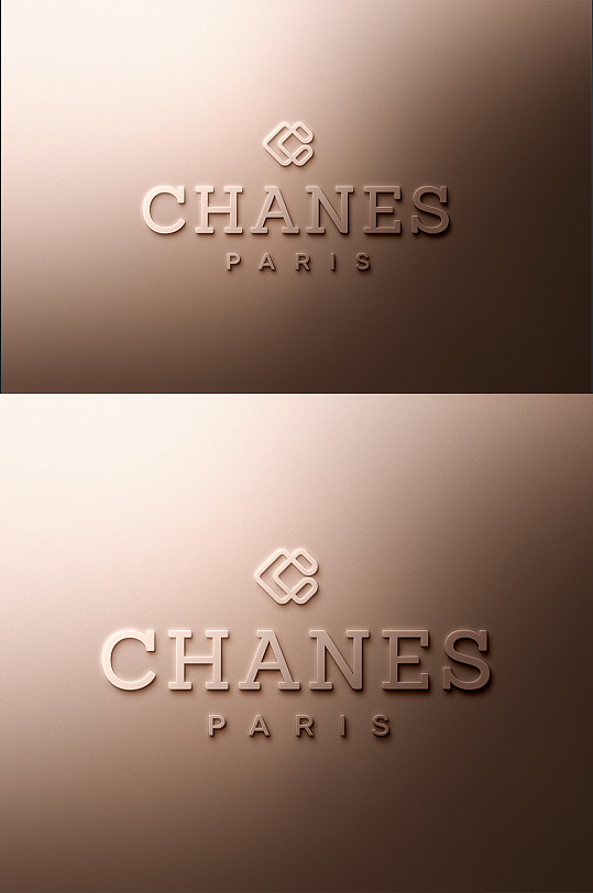 高品质UV压印烫金烫银工艺LOGO样机-众图网