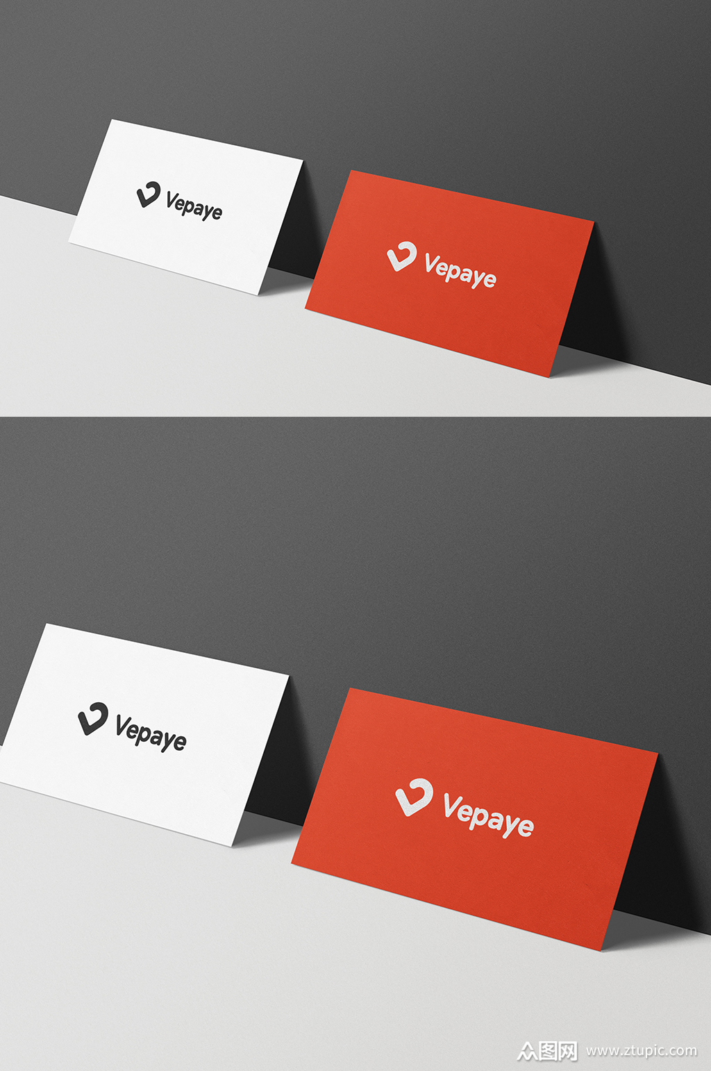 经典名片设计贴图展示样机素材