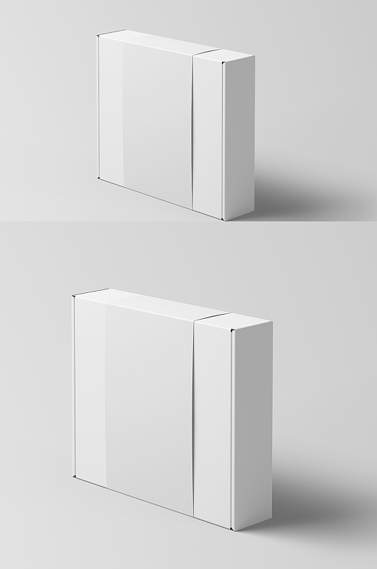 纸盒白色盒子展示包装样机