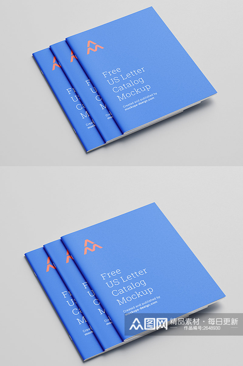 企业画册小册子设计提案展示样机素材